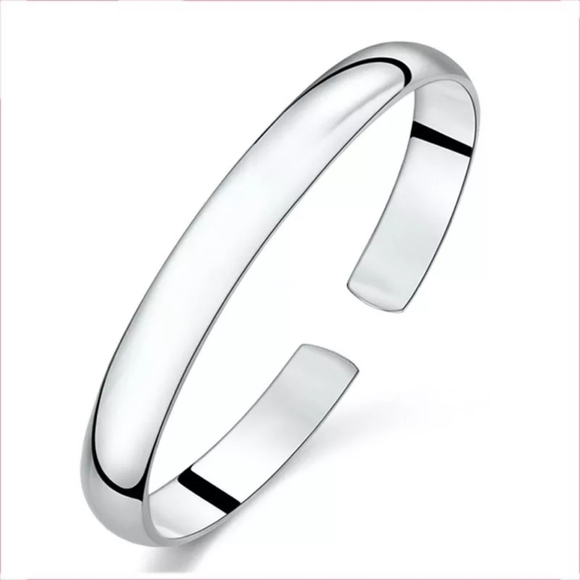 Boutique Jewelry - NEW Large Classic 925 Sterling Silver Cuff | Open Adjustable Size